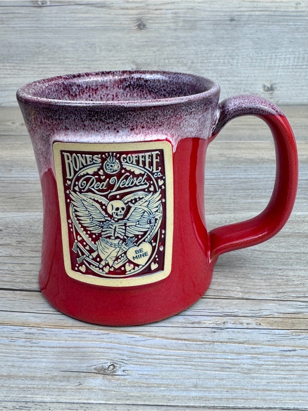 Deneen Bones Coffee BE MINE 2021 Red Coffee Mug